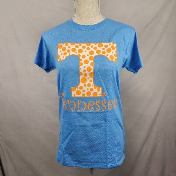Tennessee Volunteers Vols T Shirt Blue Orange Football SEC SZ Small power T dot - Picture 1 of 7